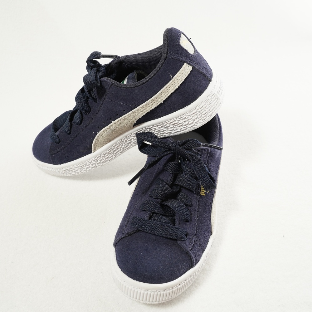 Blue Suede Puma Sneakers; Size 13